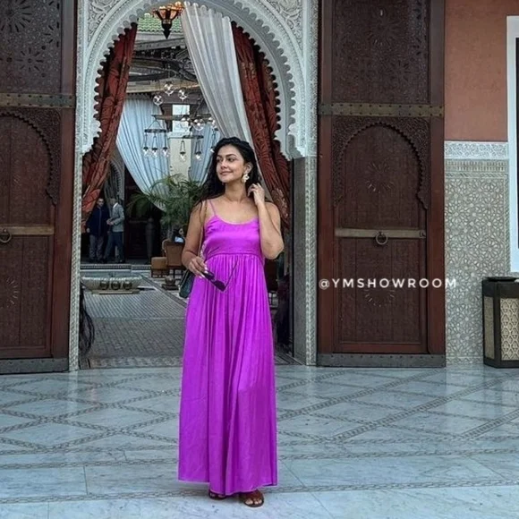 🔥Last 1🔥MANGO Satin maxi dress - Picture 2 of 8